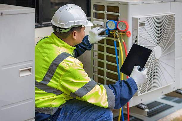 Professional Heat Pump Repair technician working in Bernardsville, NJ